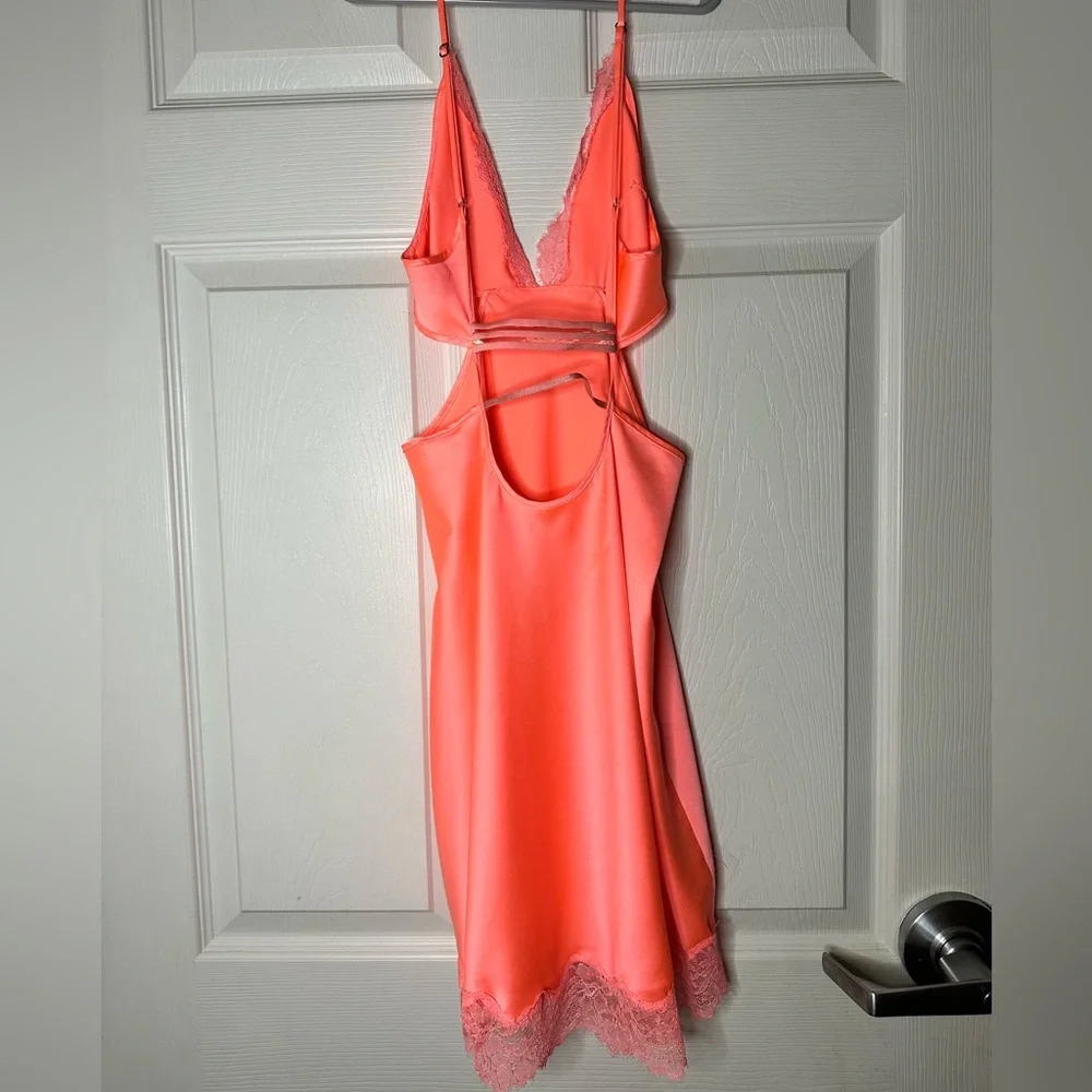 Victorias Secret Women’s Coral Slip Dress - Picture 3 of 9